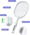 2 in 1 Electric Mosquito Killer Racket with UV Light Lamp | USB Rechargeable Anti-Insect Bug Zapper | Mosquito Swatter & Trap. 