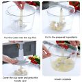 Hand chopper Vegetable chopper 1500 ML , Manual food chopper Mini Chopper. 