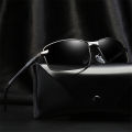 【shengxiong6525】LouisWill Men Polarized Sunglasses UV400 Eyewear AL-MG Frame Sun Glasses for Drivers, Box. 