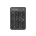 A4tech Fstyler FGK21C 2.4G Wireless Numeric Keypad - Backspace Key - USB C Rechargeable - For PC, Laptop, Mac - Grey. 