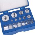 17 Pcs Calibration Weights Set, 10Mg-100G Grams Weights Calibration, Precision Steel Calibration Weight Kit. 