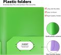 Business Card Holder Pocket Folders Professional Heavy Duty Letter Size File Folders Six-Pack Multi-Color Document Folders for. 