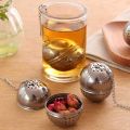 [High Quality] Spice, Herb,Tea and Seasoning Filter Ball with Hanging Hook - Stainless Steel Ball Tea Infuser Mesh Filter Strainer w/hook Loose Tea Leaf Spice Ball with Rope chain Home Kitchen Tools , tea ball strainer , tea ball infuser , tea ball. 