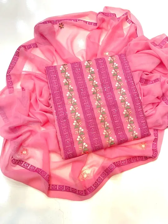 Computer%20Lavish%20Embroidery%20Work%20Stuff%20Pure%20Soft%20Chiffon%202%20piece%20Shirt%20&%20dupatta%20-%20Image%203
