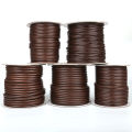 5-10meters/Roll 2.5-5mm Korean Round Waxed Cord Necklace Rope Leather Cord Thread For Jewelry Making Accessories. 