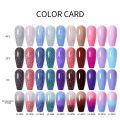 LILYCUTE Thermal Nail Gel Polish 3 Layers Temperature Shiny Color Changing Series Semi Permanent Soak Off UV Nail Gels Polish. 