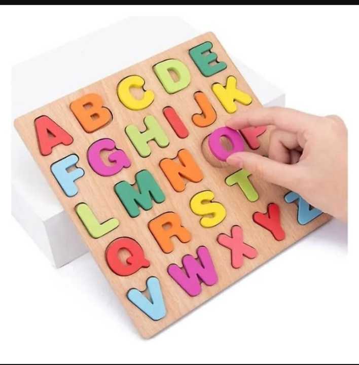 Wooden Alphabet Puzzle Board for Kids – ABC Learning Educational Toy ...