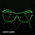 【Simple 3C】Design DJ Sunglasses Neon Glasses Mini 3V Steady on Inverter without Wire Convenient LED Glasses for Party Props. 