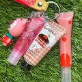 3 in 1-Travel-Friendly Beauty Keychain Set for Girls  – Lip Gloss, Tint, Hand Cream – Portable Girlish Keychain Kit Adds Style to Your Keys or Bag– Ideal Gift for Girls | Pocket Skincare Kit | Travel Must-Have. 