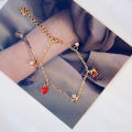 Girl Bracelet Simple Girl Strawberry Bracelet Love Zircon Bracelet Ladies Simple Versatile Ins Love Romantic Chain Gift. 