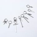 SINGLE FEATHER LEAF EARRING BEST MEN EARRINGS NEW WAVE GUYS CONCH HOOP PIERCING WITHOUT PIERCING MALE JEWELRY. 