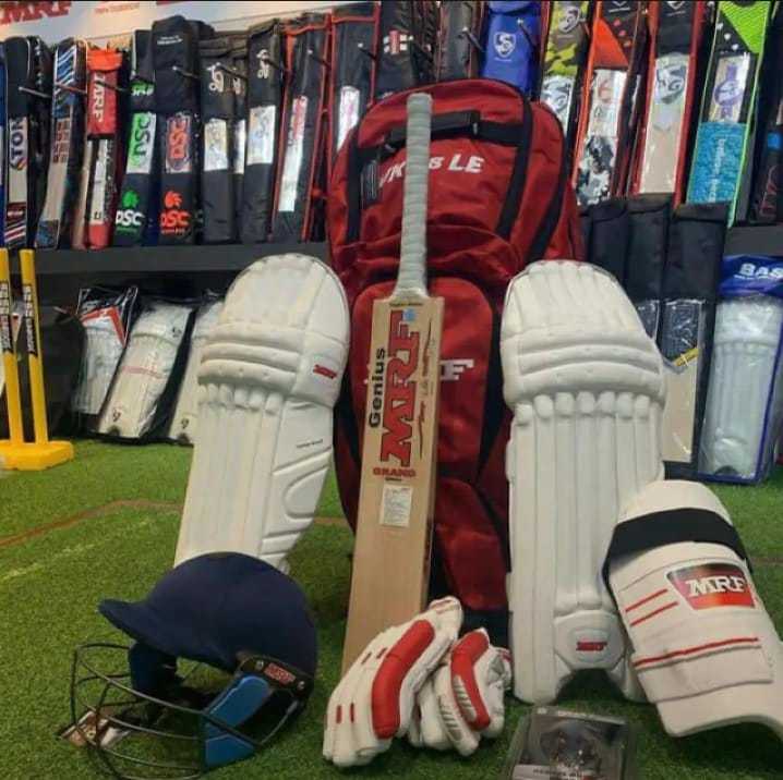Hard Ball Cricket Kit for (up to 18 years old) Youngsters - Set of 10 High Quality Cricket Items