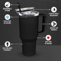 STANLEY 40oz Double Wall Vacuum Insulated Tumbler – Reusable Stainless Steel Thermos Cup with Straw – Ideal for Hot Coffee, Iced Drinks & More. 
