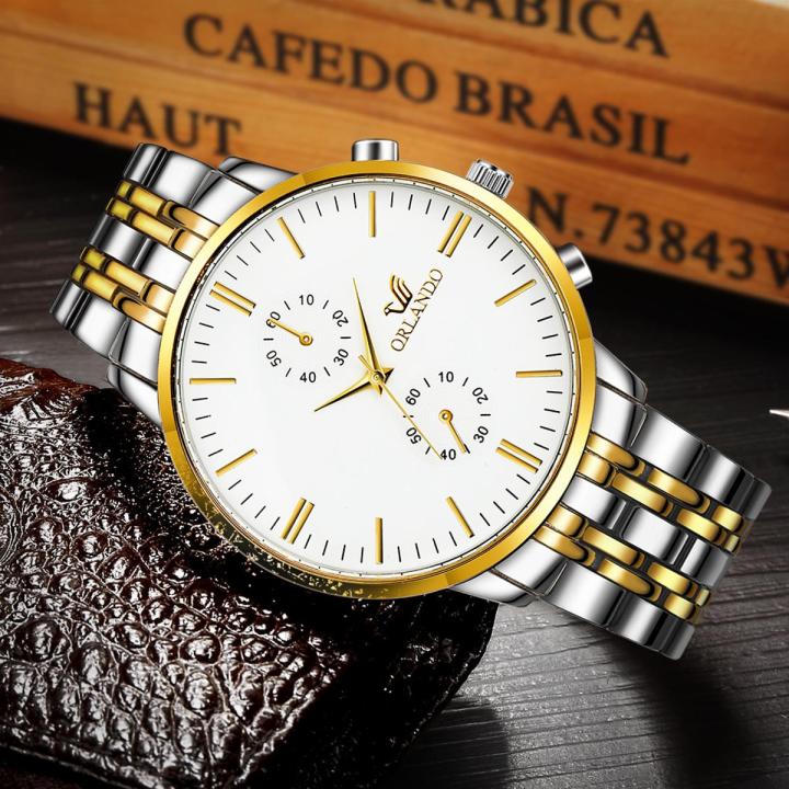 Men's Wrist Watches 2022 Luxury Brand Orlando Mens Quartz Watches Men Business Male Clock Gentlemen Casual Fashion Wristwatch