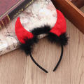 Halloween Glowing Headband Feather Light Up Angel Halo Demon Devil Horns Hair Band Cosplay Accessories for Party Wedding. 