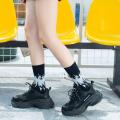 New Fashion Harajuku Women Socks Cotton Lightning Hip-hop Novelty Socks Couple Streetwear Black White Socks Blue High Quality. 