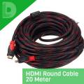 HDMI Round Cable Highy Quality Male To Male Branded Cables Available in 5meter-10m-15m-20m. 