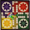 Ludo Matt Carpet Game_Ludo Game _washable Ludo Game Ludo Carpet Large Size 2x2 Ft with large Gotte Set Foldable and Washable Rafias Collection high quality. 