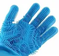 Magic Dishwashing Cleaning Sponge Gloves Reusable Silicone Brush Scrubber Gloves Heat Resistant for Dishwashing Kitchen Bathroom Cleaning Pet Hair Care Car Washing. 
