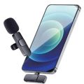 K8 Wireless Bluetooth Microphone Universal Plug n Play Audio Mic Mini Collar for Mobile Phone for type c android and lightining. 