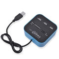 COMBO USB Hub 2.0 + Card Reader 480Mbps USB Combo Card Reader All In One Multi USB Splitter For MS,M2,SD/MMC,TF Portable For PC Laptop (Daraz Like New). 