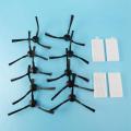 20Pcs Side Brush+8Pcs Filter Hepa for Ariete Briciola 2711 2712 2713 2717 ROBOT HOFER Cleaner Parts Accessories. 