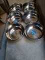 Heavy Round Katori Bowls Pyali Set Stainless Steel 5 inches. 