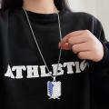 Wings of Liberty Pendant Necklace for Women Attack on Titan Anime Accessories Titanium Jewelry Cartoon Men's Neck Chains Gift. 