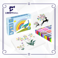 Liberty Mall 12 Color Washable Ink Stamp Pad 16 Cartoon Finger Painting Cards Finger Drawing Toys Boys Girls Party Favor Kids Gift. 