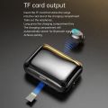 M13 Mini TWS Wireless Bluetooth 5.3 Earbuds Noise Cancelling Earphones Handfree Calling Driving Headphones Support TF Card Input MP3 Player Music Headset with Charging Box and Led Flashlight. 