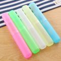 Pack of 2 - Random Color Toothbrush Case Holder, Portable Plastic Toothbrush Case Convenient Toothbrush Protector Cover Tube Shaped Holder, Toothbrush Protector Cover. 