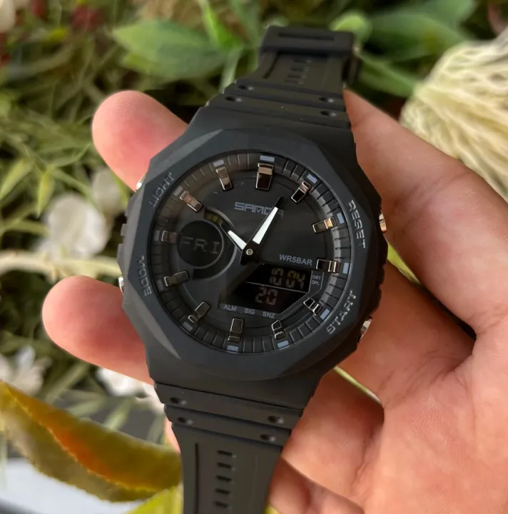 MEN'S%20Dual%20Time%20Wrist%20Sports%20Watch%20Sanda%206016%20Waterproof%20WorldTime%20Model%20-%20Image%203