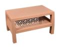 Boss Table BP-370 Newly Designed Pure Plastic 2 Shelf Table. 