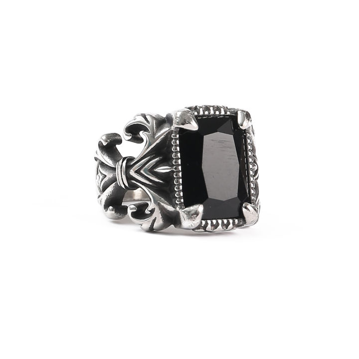 Nordic Design Souvenir Gift Stainless Steel Norse Mens Ring Viking Jewelry