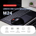 Lenovo M24 gaming mouse wireless black keycaps computer and office mute mouse gamer accessories laptop computers for Games. 
