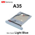 1Pcs Sim Tray For Samsung Galaxy A15 A25 5G A55 A35 Sim Card Holder Slot Replacement Parts. 
