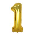 Foil Numbers Balloons customized Foil Digit Birthday Balloon Numbers large (18 inch) Happy Birthday Party Wedding Anniversary Decorations color Black / Golden / Silver Air inflated Figure Balloon - 0,1,2,3,4,5,6,7,8,9.. 
