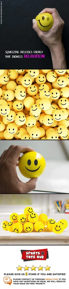 Squeez Ball Collection, Smart Care Smile Face Stress Reliever