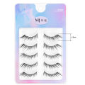 1box Of Comic Eyelash One Piece Of Hard Stem False Eyelashes Girl Group Natural Thick Eyelashes. 
