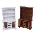 1/12 Dollhouse Miniature Furniture Multifunction Wood Bookcase Cabinet. 