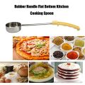 Pizza Spread Sauce Ladle Rubber Handle Flat Kitchen Cooking -6 Oz. 