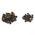 160 Sets 10MM Mixed Color Spikes and Studs Kit Metal Cone Spikes Screw Back Leather Craft Rapid Rivet Screws Punk Studs. 