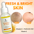 Vitamin C Serum with Hyaluronic Acid and Vitamin E, Triple Action Serum | Brightens & Hydrating the skin | The Lumina Skincare's Vitamin C Pro Serum | 30ml. 