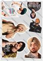 DILJIT DOSANJH uncut sticker sheet A6 size based on indian singer rapper rap gangster musician spotify punjabi aesthetic viral trendy journalling. 