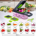 16-in-1 Multifunctional Vegetable Cutter & Chopper | Manual Slicer, Dicer, Grater & Peeler for Fruits, Onion, Potato & Cheese | Easy Kitchen Use. 