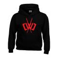 Wild Clay ninja warm pullover hoodies for men. 