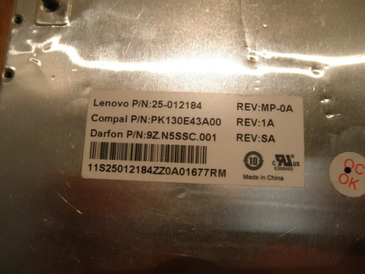 Laptop%20Notebook%20Keyboard%20Lenovo%20IdeaPad%20G570%20%20Series%20%20%20P/N%20%20PK130E43A00%20%20%E2%80%93%20%20Black%20-%20Image%206