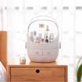 dust-Proof Makeup Organizer, Cosmetic and Jewelry Storage with Lid, Display Boxes with Drawers for Vanity, Skin Care Products Rack Dressing Table Desktop Finishing Box (L). 