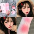 Creamy Peach Blusher Stick Waterproof Low Saturation Cute Strawberry Milk Blush Natural Matte Rubor Korean Dupes Women Makeup. 