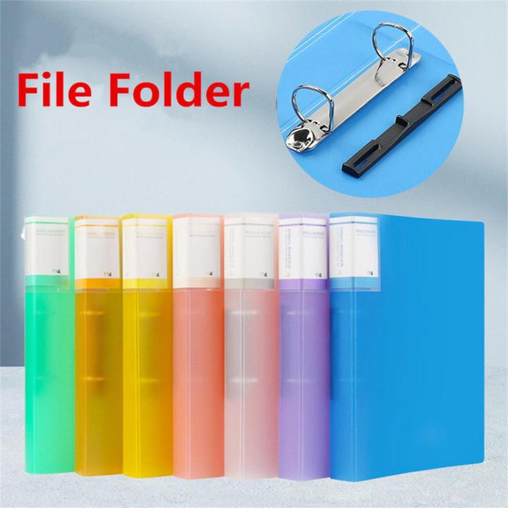 File Bag School Office Document Storage Document Binder A4 Transparent File Folder Binder Folders Ring Binder